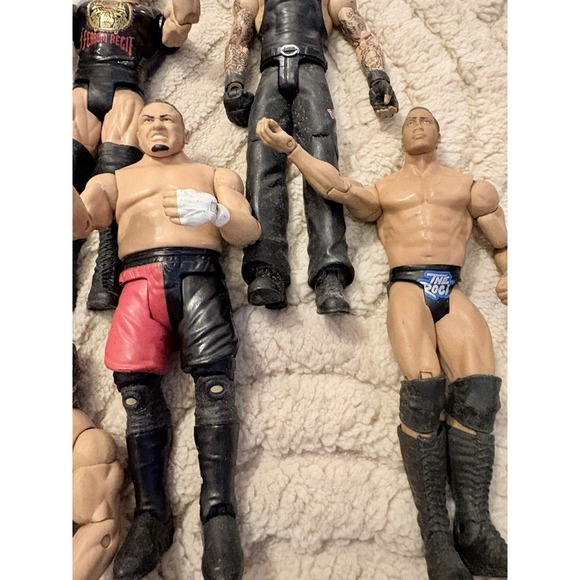 WWE Wrestling Action Figure Collection Lot Articulated Multicolor Plastic - Picture 11 of 14